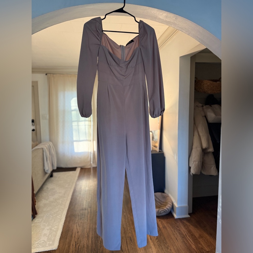 Cider tan Long Sleeve Jumpsuit